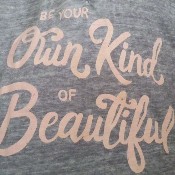 5/$55 Torrid lightweight tee T-shirt, "Be Your Own Kind of Beautiful", L - Picture 6 of 10